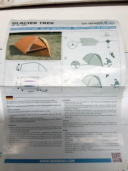 tienda campaña glacier trek .2u.